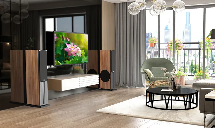Loa Paramax D88 Limited (Walnut) làm nổi bật không gian nội thất