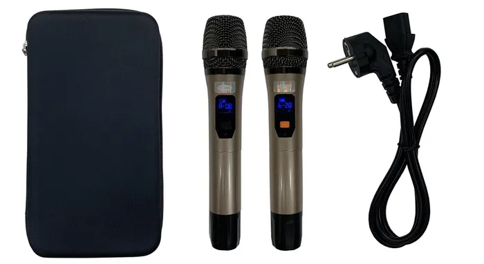 Tặng kèm 2 micro UHF khi mua loa kéo BOSSINON N8508K