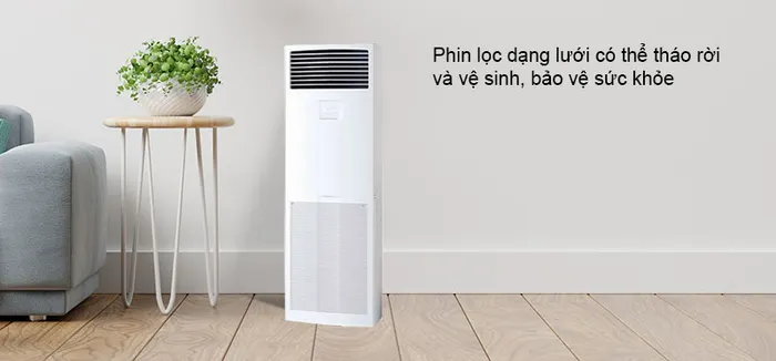 Phin lọc dạng lưới có thể tháo rời và vệ sinh, bảo vệ sức khỏe