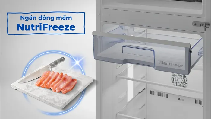 Ngăn đông mềm NutriFreeze giữ cho thực phẩm tươi ngon dài lâu