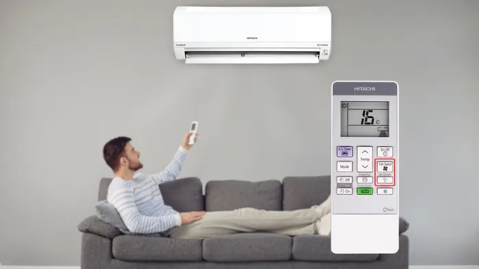 Máy sở hữu 5 cấp độ quạt và có thể thổi gió lên xuống tự động
