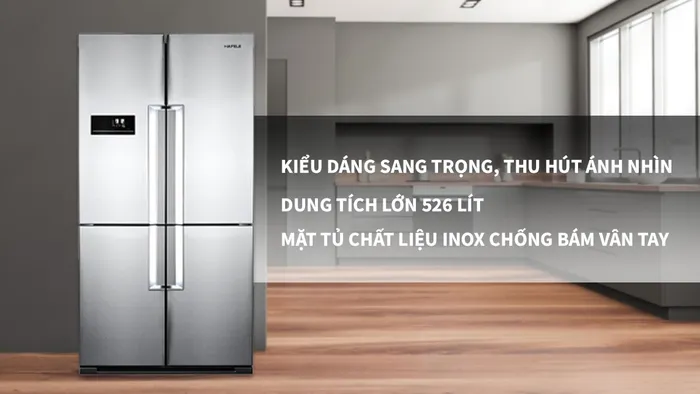 Kiểu dáng Châu Âu, mặt Inox chống vân tay hiện đại