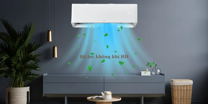 Bộ lọc không khí HD giúp không khí trong phòng luôn sạch sẽ