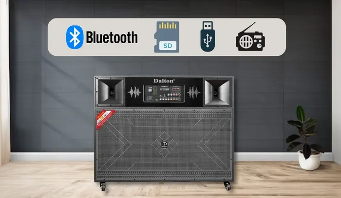 Loa kéo điện Dalton TS-18A8000 cung cấp nhiều phương thức kết nối