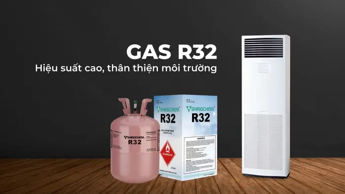 Gas R32 có hiệu suất cao giúp tiết kiệm điện năng đáng kể