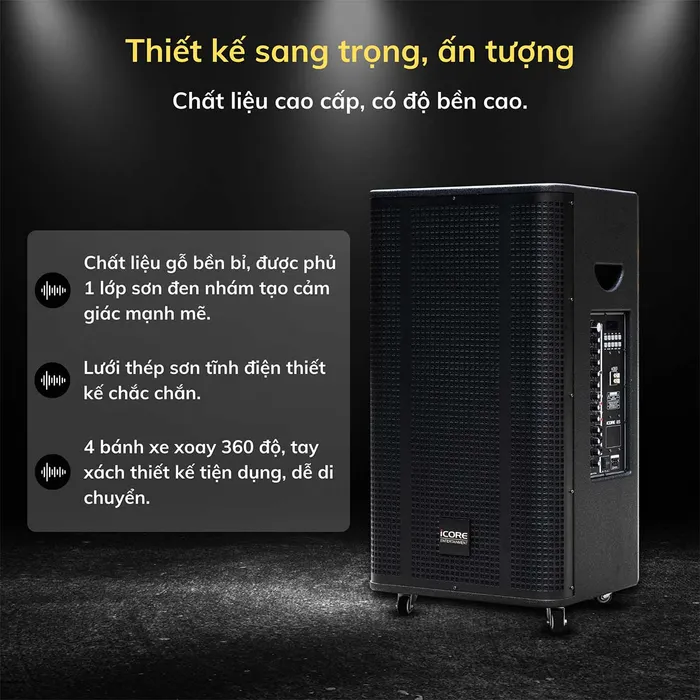 Thiết kế loa sang trọng và bền bỉ