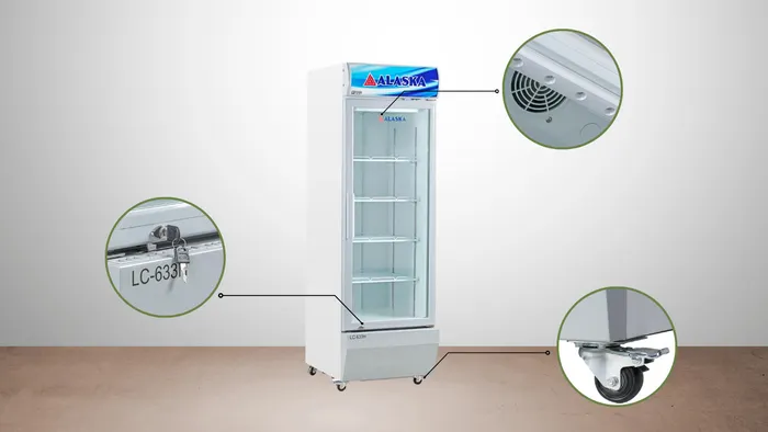 Tiện ích trên Tủ Mát Alaska 342 Lít LC-633H