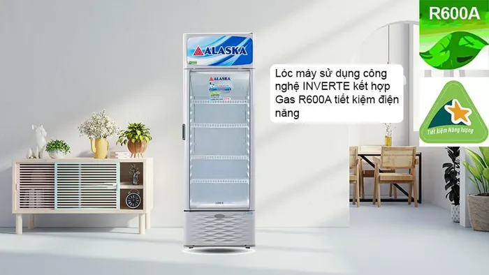 Lóc máy sử dụng công nghệ INVERTER kết hợp Gas R600A tiết kiệm điện năng