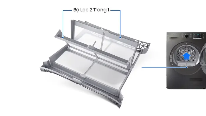 Bộ lọc xơ vải 2 trong 1 góp phần nâng cao khả năng lọc sạch bụi vải