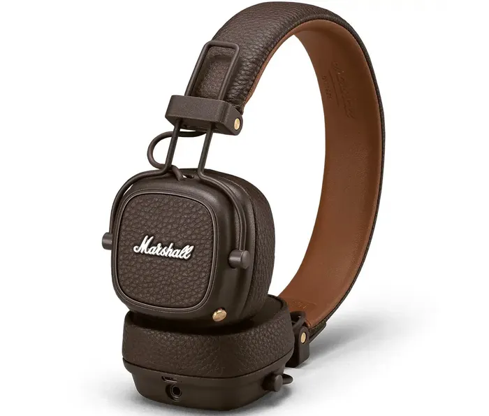 Thiết kế sang trọng của Tai nghe Major III Bluetooth Brown-Marshall