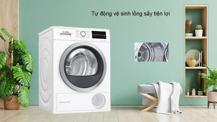 Tự động vệ sinh lồng sấy tiện lợi