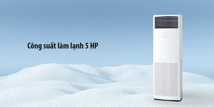 Công suất làm lạnh 5 Hp - 42.700 BTU