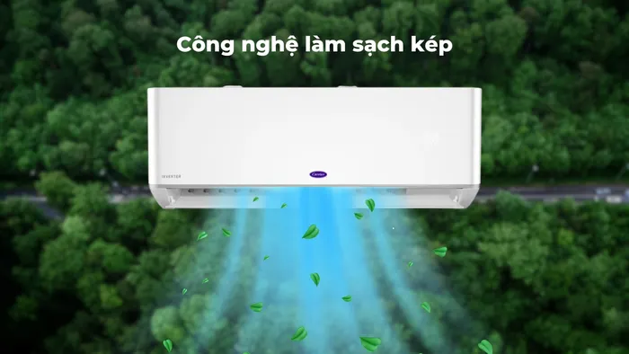 Công nghệ làm sạch kép duy trì môi trường bên trong dàn lạnh sạch sẽ
