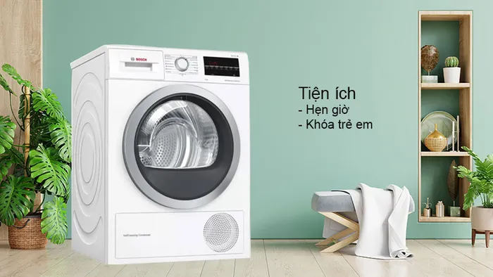 Tiện ích như hẹn giờ, khóa trẻ em