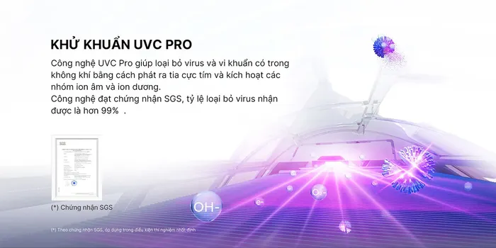 UVC Pro khử khuẩn bằng tia cực tím