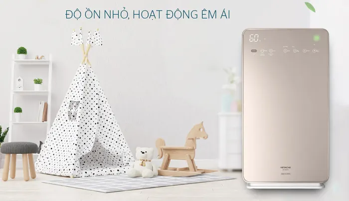 Máy lọc Hitachi EP-A9000 240 vận hành êm ái với độ ồn từ 15dB - 54dB