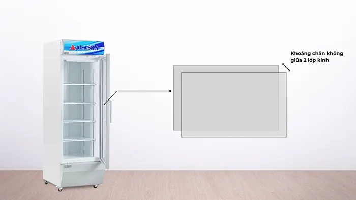 Cửa kính 2 lớp giúp hạn chế tình trạng đọng sương và thất thoát nhiệt