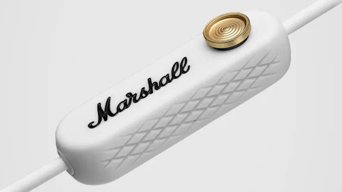 Núm điều khiển tiện lợi của Tai nghe Marshall Minor II Bluetooth White
