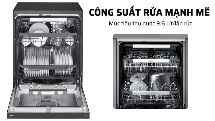 XD4-LDT14BLA4 hoạt động với công suất rửa 1600 - 1800W