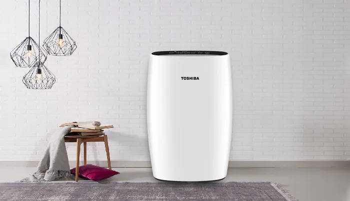 Kiểu dáng hiện đại của máy lọc không khí Toshiba CAF-N30(W)VN