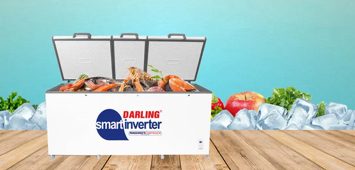 Thiết kế tiện lợi của Tủ Đông Darling Smart Inverter 1700 Lít DMF-1579ASI