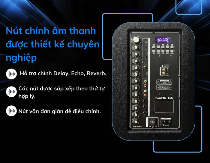 Các nút điều khiển âm thanh chuyên nghiệp
