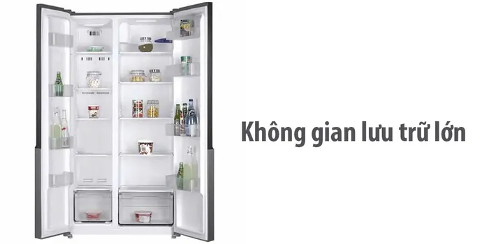 Dung tích 532L, không gian lưu trữ rộng lớn