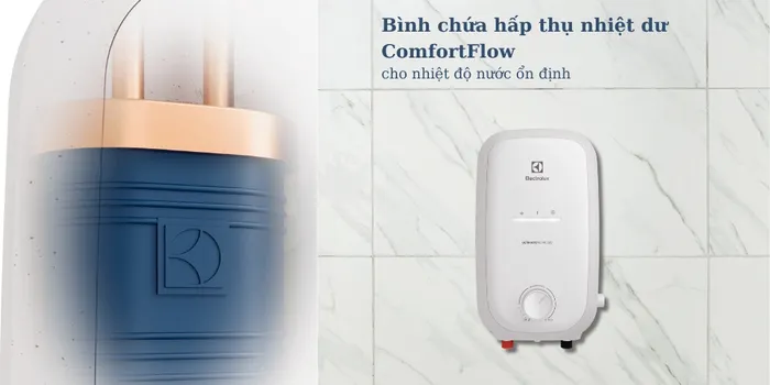 Bình chứa hấp thụ nhiệt dư ComfortFlow duy trì nhiệt độ ổn định