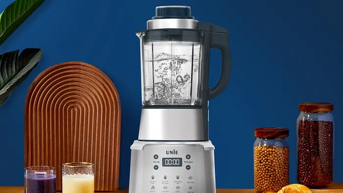 Cối xay của Unie V9S được làm từ thuỷ tinh Borosilicate cao cấp