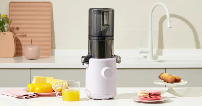 Máy ép chậm Hurom H310A màu tím nhỏ gọn, đẹp mắt