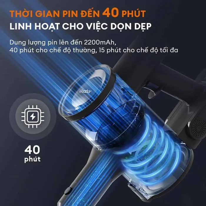 Pin máy hút bụi Gaabor VCL10E-BK01A dung lượng 2200mAh