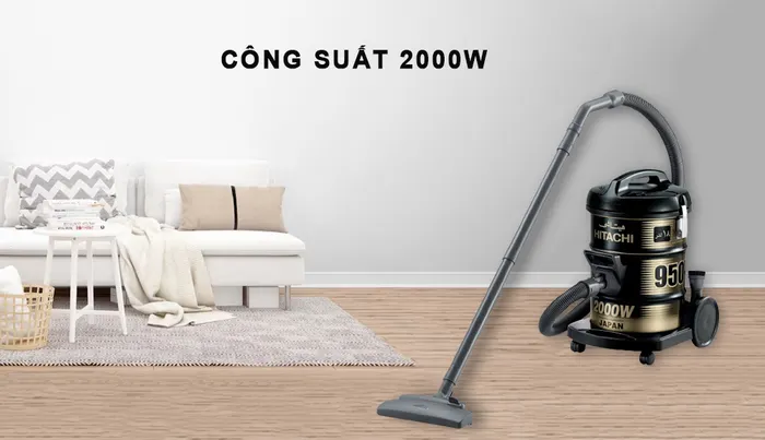 Máy Hút Bụi Hitachi CV-950F có công suất hoạt động mạnh mẽ