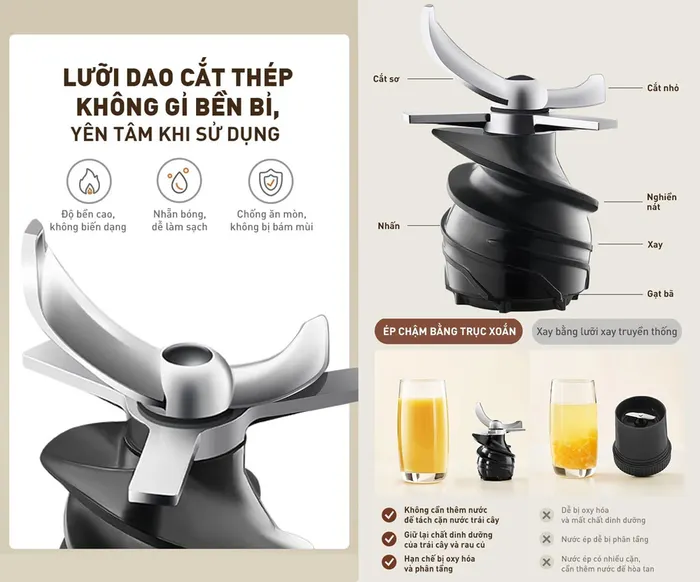 Lưỡi dao cắt bằng thép không gỉ bền bỉ