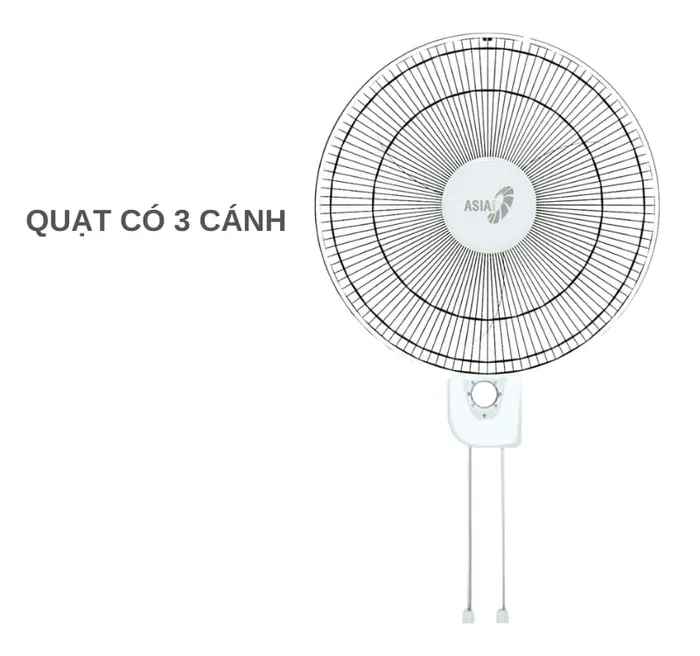 Asiavina VY357690 - Trắng được trang bị 3 cánh quạt