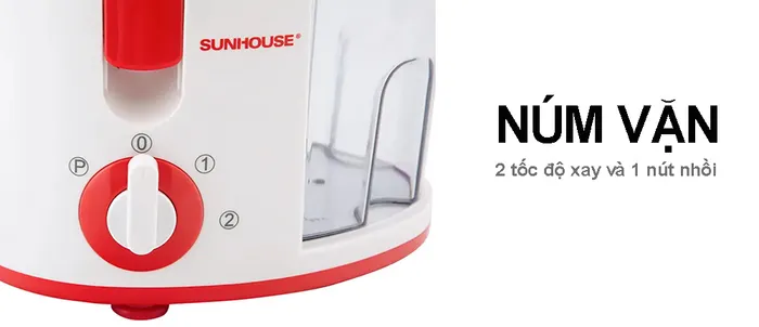 Điều chỉnh tốc độ xay bằng núm vặn rất dễ thao tác