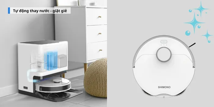 Shimono LS68W Max tự động thay nước – giặt giẻ