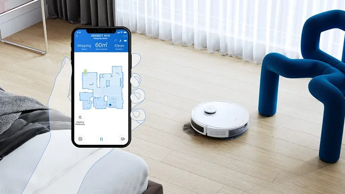 Ecovacs N10 dễ dàng điều khiển thông qua app Ecovacs Home