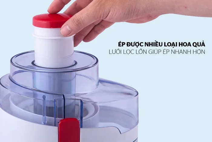 Lọc nước ép nhanh nhờ lưới lọc 2 lớp