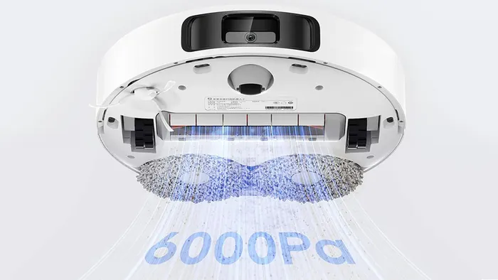 Xiaomi Vacuum X20 Plus có lực hút mạnh mẽ lên đến 6000Pa
