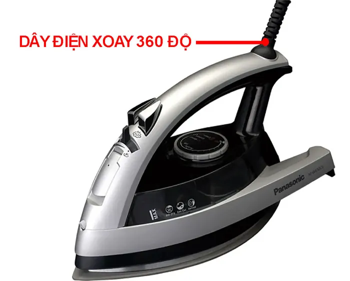 Bàn ủi Panasonic NI-W650CSLRA 2200W tích hợp dây điện xoay 360°