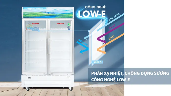 Tủ Mát Sanaky VH-6009HP được trang bị công nghệ Low-E mang lại nhiều tiện ích vượt trội