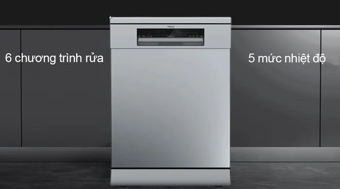 Teka DFS 26610 SS có chương trình rửa và mức nhiệt đa dạng
