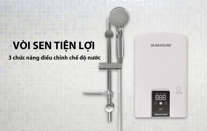 Sunhouse SHA-9453EP trang bị vòi sen tiện lợi
