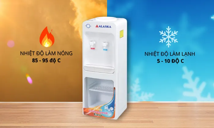 Máy Làm Nóng Lạnh Nước Uống Alaska R-28 có công suất lớn