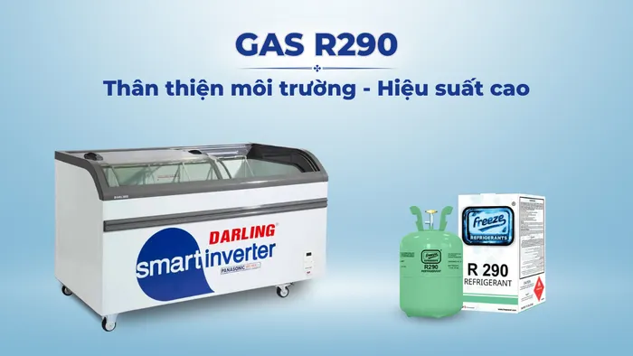 Gas R290 thân thiện môi trường, hiệu suất làm lạnh cao