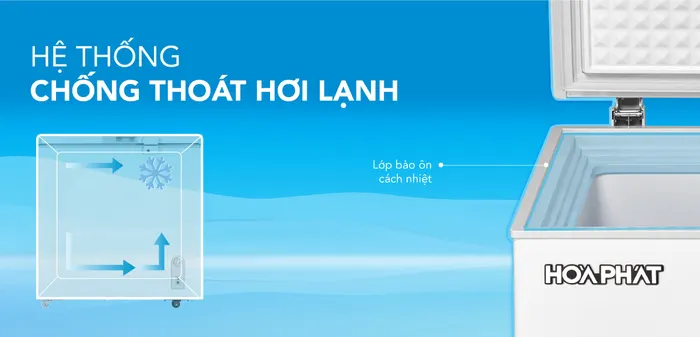 Hệ thống chống thất thoát hơi lạnh, đảm bảo nhiệt độ ổn định bên trong