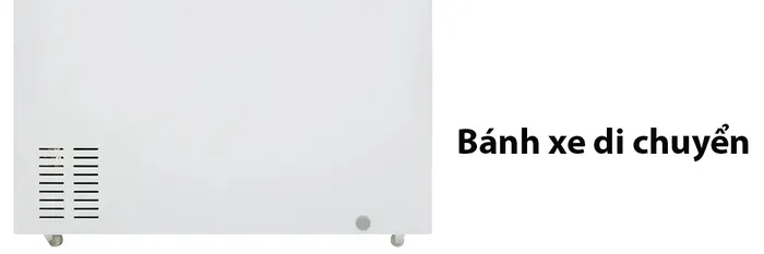 Tủ được trang bị 4 bánh xe