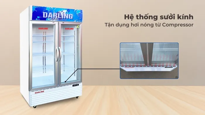 Hệ thống sưởi kính chống đọng sương tận dụng hơi nóng từ compressor
