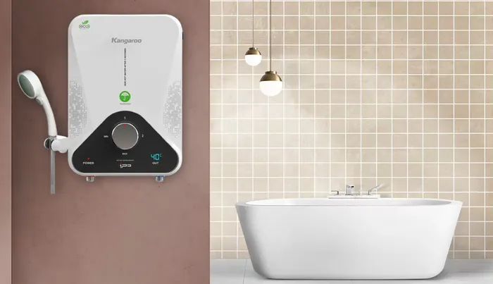Thiết kế hiện đại của Máy Nước Nóng Kangaroo KG588WP