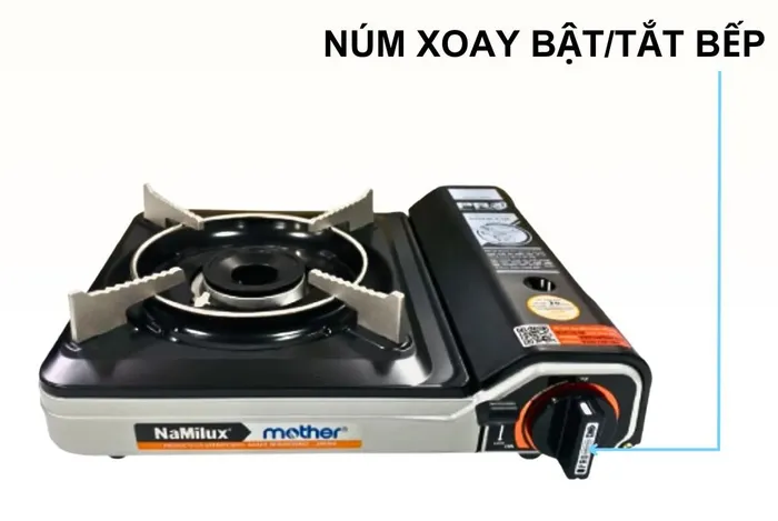 Núm xoay trên bếp gas mini Namilux-Mother NH-P3111PF